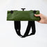 Sac cabas pliable vert Cobags Bikezac 2.0 20L pour porte-bagages arrière, compact et pratique pour vélo urbain
