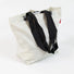 Sac cabas ecru Cobags Bikezac 2.0 20L pour porte-bagages arriere, design epure et pratique pour velo