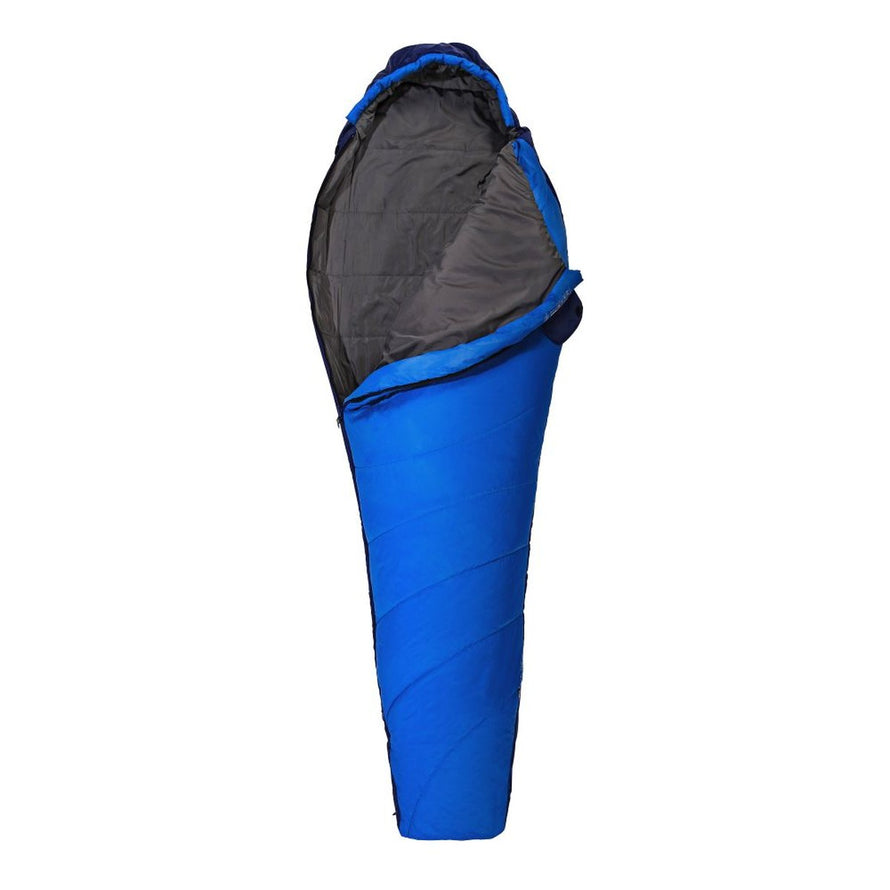 Sac de couchage Baikal 750 Millet bleu, chaud et léger, idéal pour camping et bivouac en plein air