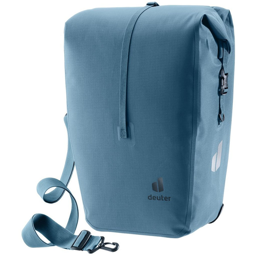 Sacoche arriere velo Deuter Visby bleu azur, etanche et robuste pour les trajets urbains quotidiens