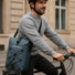 Sacoche Badawin Hind 25L bleu, porte-bagages convertible en bandoulière, pratique pour cyclistes urbains