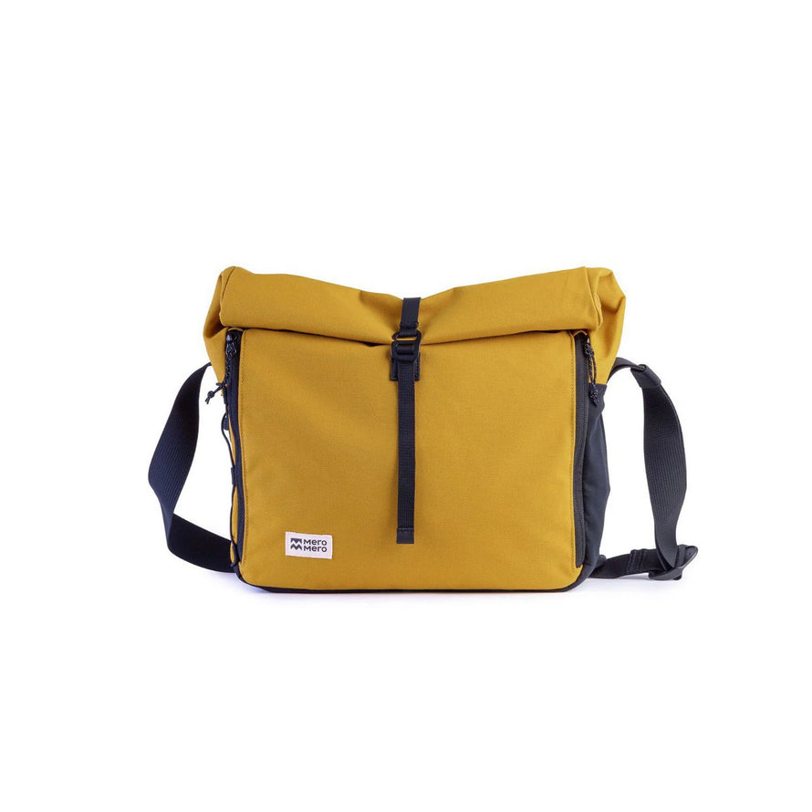 Sacoche besace Norrebro 10-15L MeroMero camel, design urbain pratique et résistant pour cyclistes actifs
