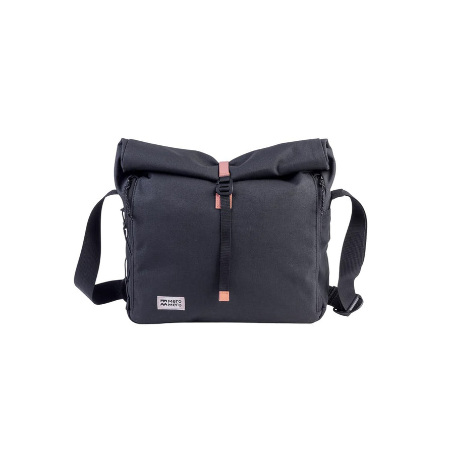 Sacoche besace Norrebro 10-15L MeroMero, sac vélo noir compact et fonctionnel pour tous les trajets urbains