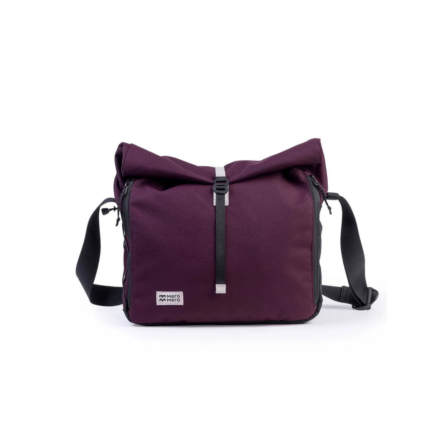 Sacoche besace Norrebro 10-15L MeroMero violet fonce, sac urbain pratique et design pour cyclistes modernes