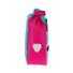 Sacoche bikepacking Ortlieb Fork Pack bleu et rose avec fixation Quick-Lock pour fourche de vélo étanche