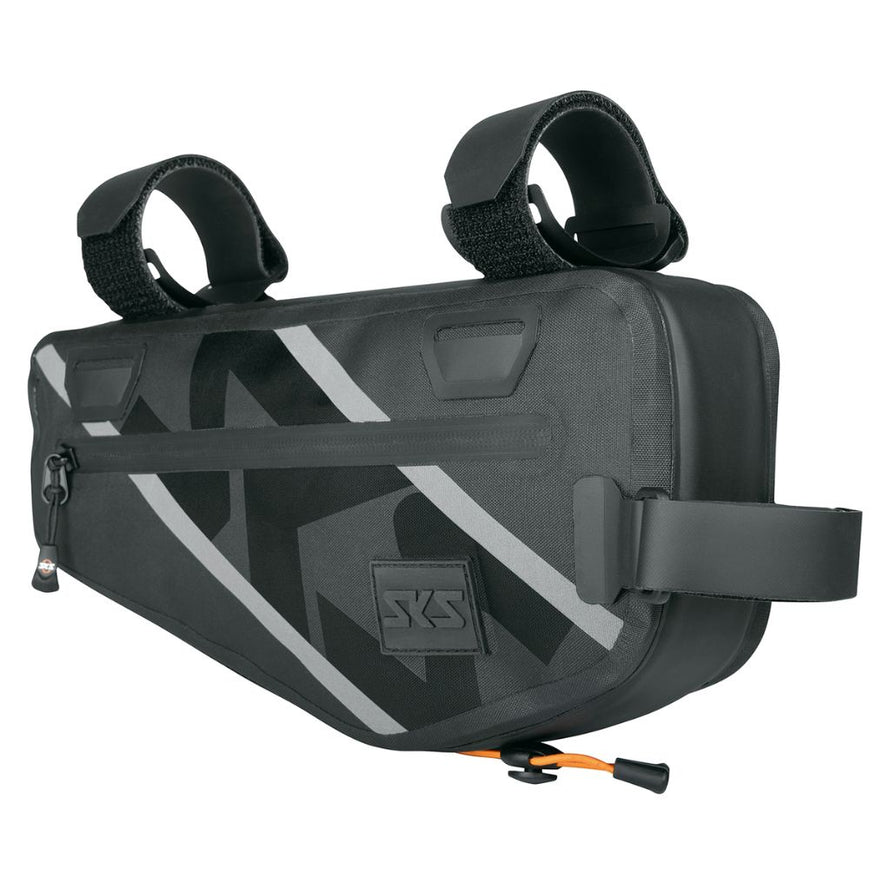 Sacoche de cadre pour vélo avec bandes velcro dotées de protection de tube SKS Explore