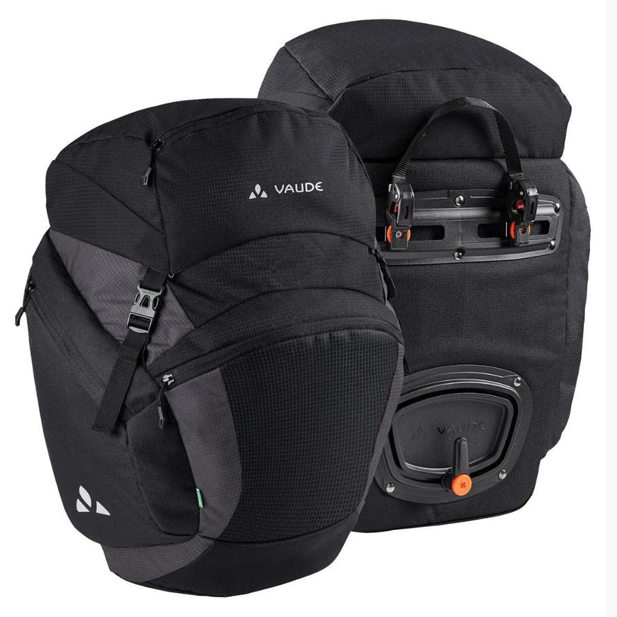 Sacoche cyclotourisme porte bagage arrière Vaude OnTour Back 56 litres noires