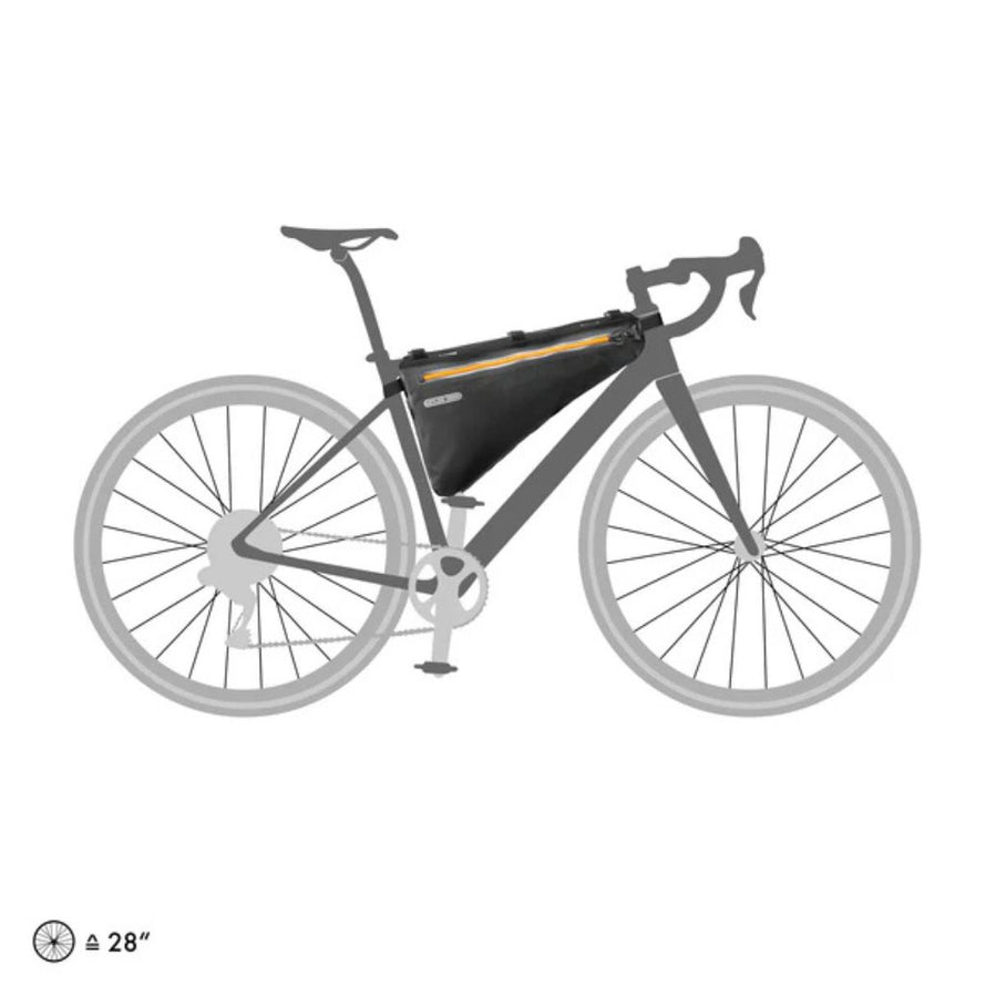 Sacoche de cadre bikepacking Ortlieb 6 litres taille