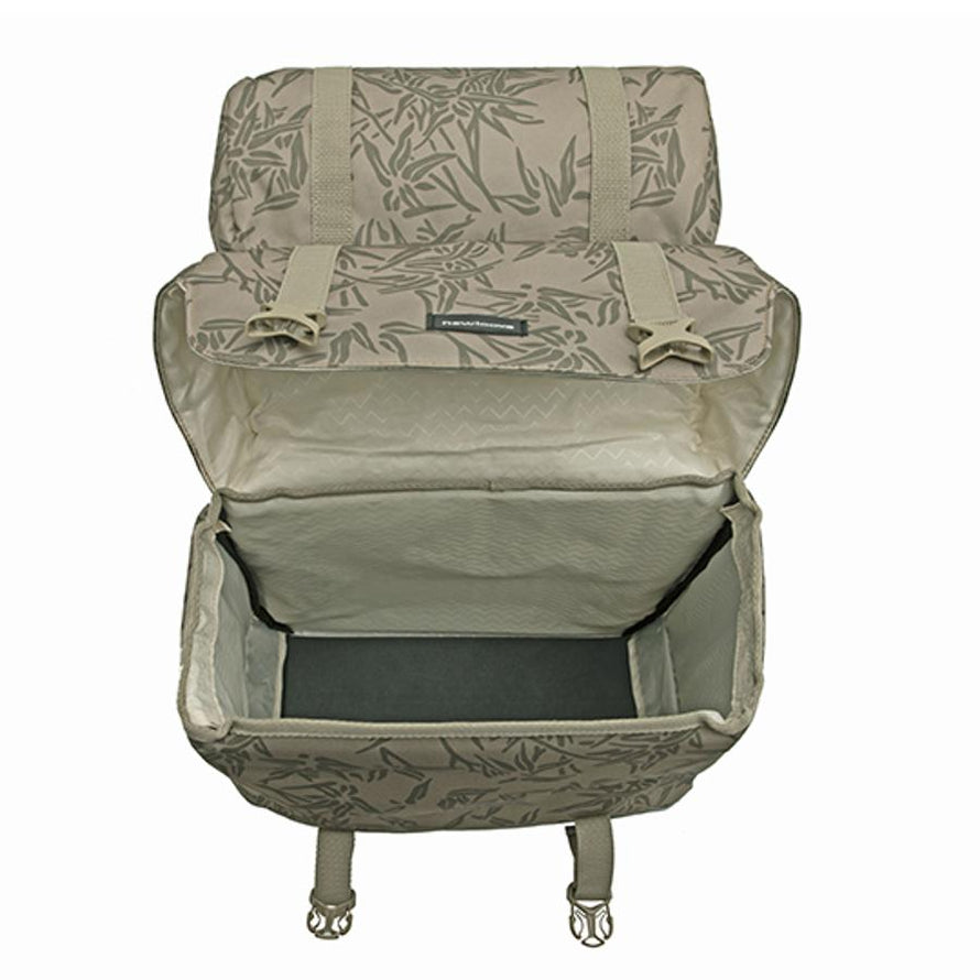 Paire de sacoches Alma Bamboo Newlooxs sables, vue de l'intérieur