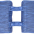 sacoche double newlooxs bleue alma vue du pont et des poignées
