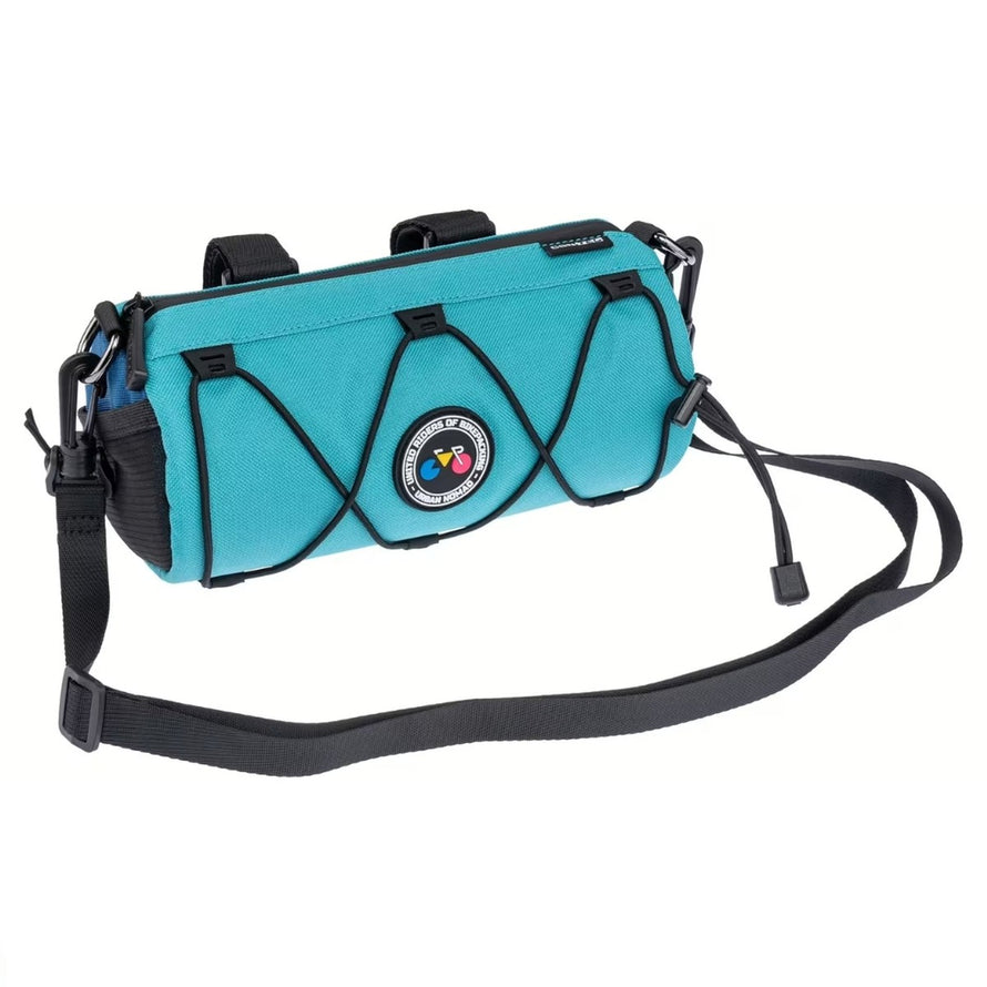 Sacoche de guidon Contec Urban Nomad 1.7 L turquoise avec sangle amovible, idéale pour vélo urbain, marque 33