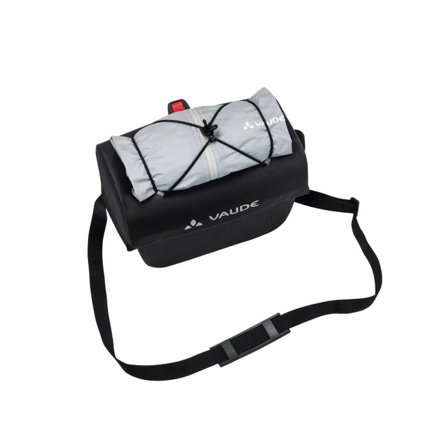 Sacoche de guidon VAUDE Aqua Box en matériaux recyclés avec bretelle pour transport facile à vélo