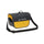 Sacoche de guidon VAUDE Aqua Box en materiaux recyclés jaune et noir avec bandouliere pour transport velo