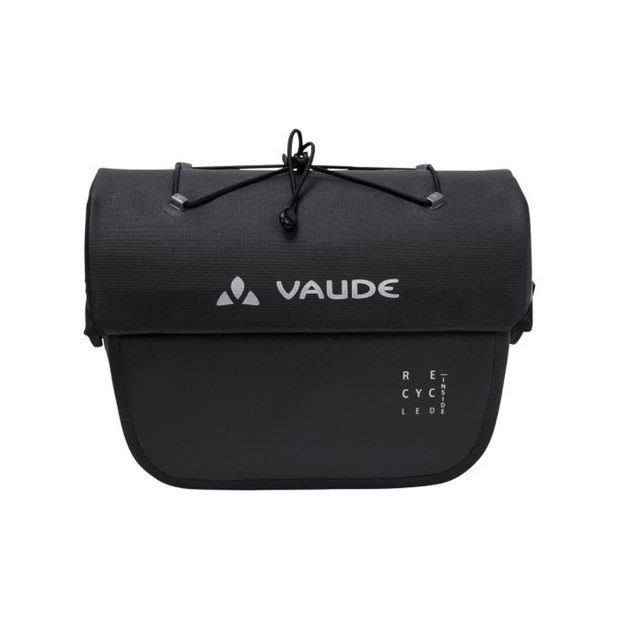 Sacoche de guidon Vaude Aqua Box noire en matériaux recyclés pour vélo urbain et randonnée