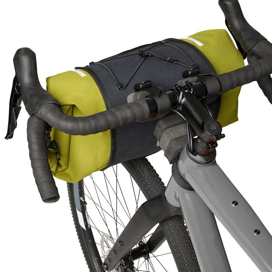 Sacoche guidon Vaude Trailfront Cage 10 L, étanche et pratique pour le bikepacking et les longues sorties à vélo