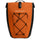 Sacoche porte-bagages vélo Badawin Hind 25L orange, convertible en bandoulière, robuste et pratique pour cyclistes urbains