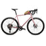 Sacoche top tube Moxie Swift Industries beige compacte fixée sur cadre vélo rose pour transport optimal