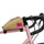 Sacoche top tube Moxie Swift Industries camel fixée sur cadre vélo rose pour un rangement pratique et élégant