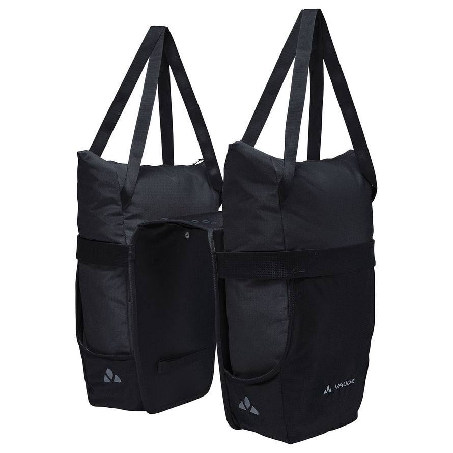 Sacoche vélo arrière double Vaude TwinShopper avec cabas