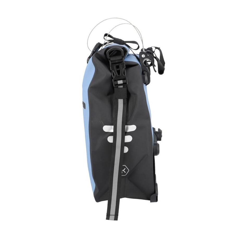 Sacoche de vélo Izoard Mini Kheax bleu avec fixation robuste et design étanche pour cyclistes urbains