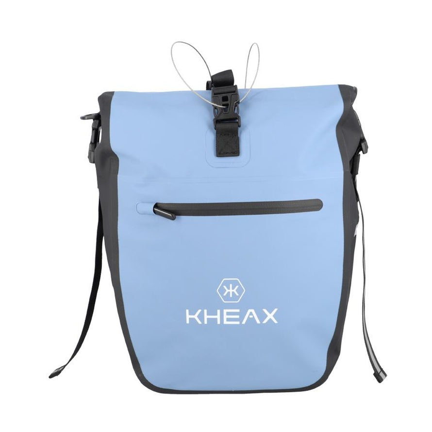 Sacoche de velo Izoard Mini Kheax bleu impermeable avec fermeture securisee pour proteger vos effets personnels