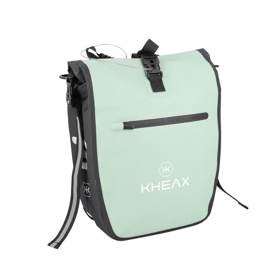 Sacoche de vélo Izoard Mini Kheax bleu pastel, design urbain et étanche pour vos trajets quotidiens
