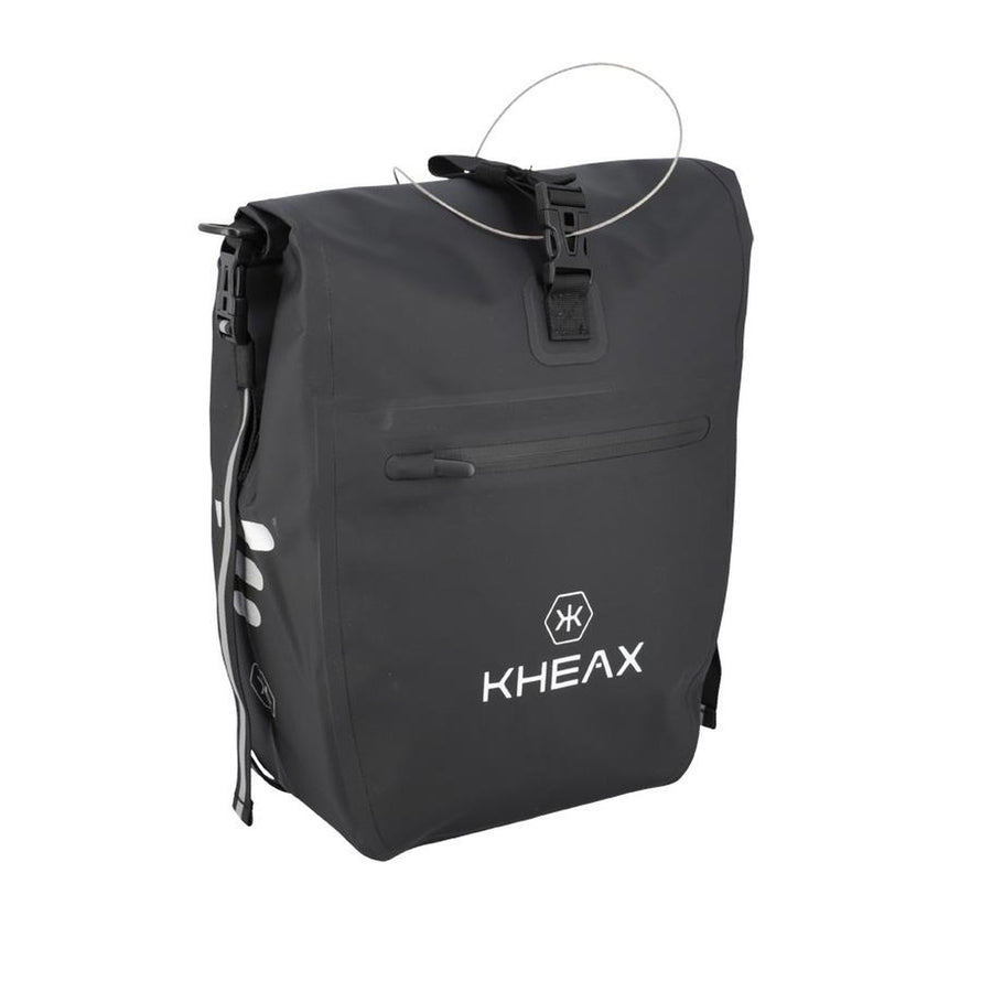 Sacoche de velo Izoard Mini Kheax noire, design urbain et etanche pour un transport pratique et securise