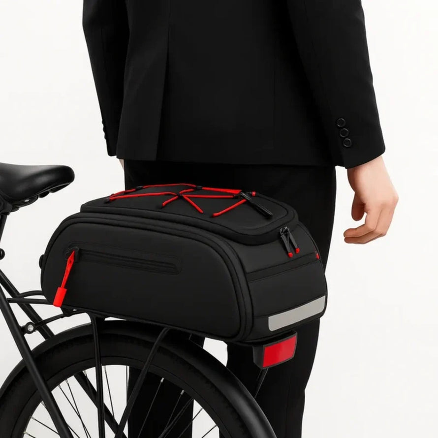 Sacoche porte-bagages vélo 10L 3-en-1 Néo Badawin, design urbain et polyvalent pour tous vos trajets à vélo