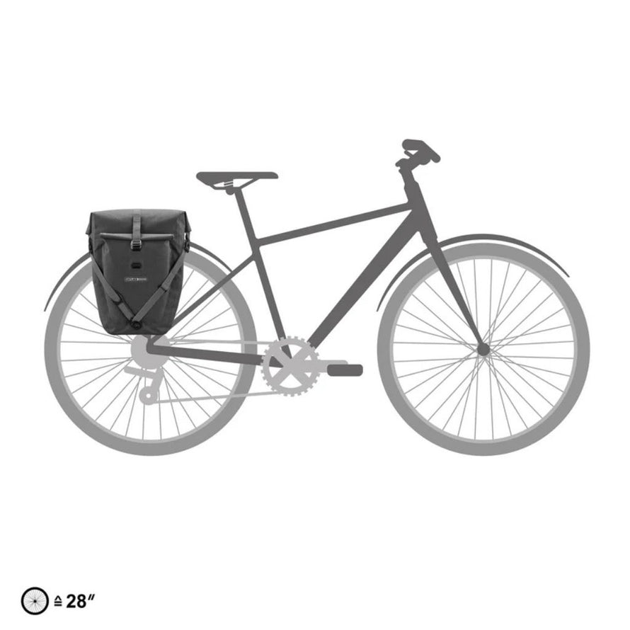 Sacoche de vélo Ortlieb back roller plus urban QL2.2 élégante fixation fiable