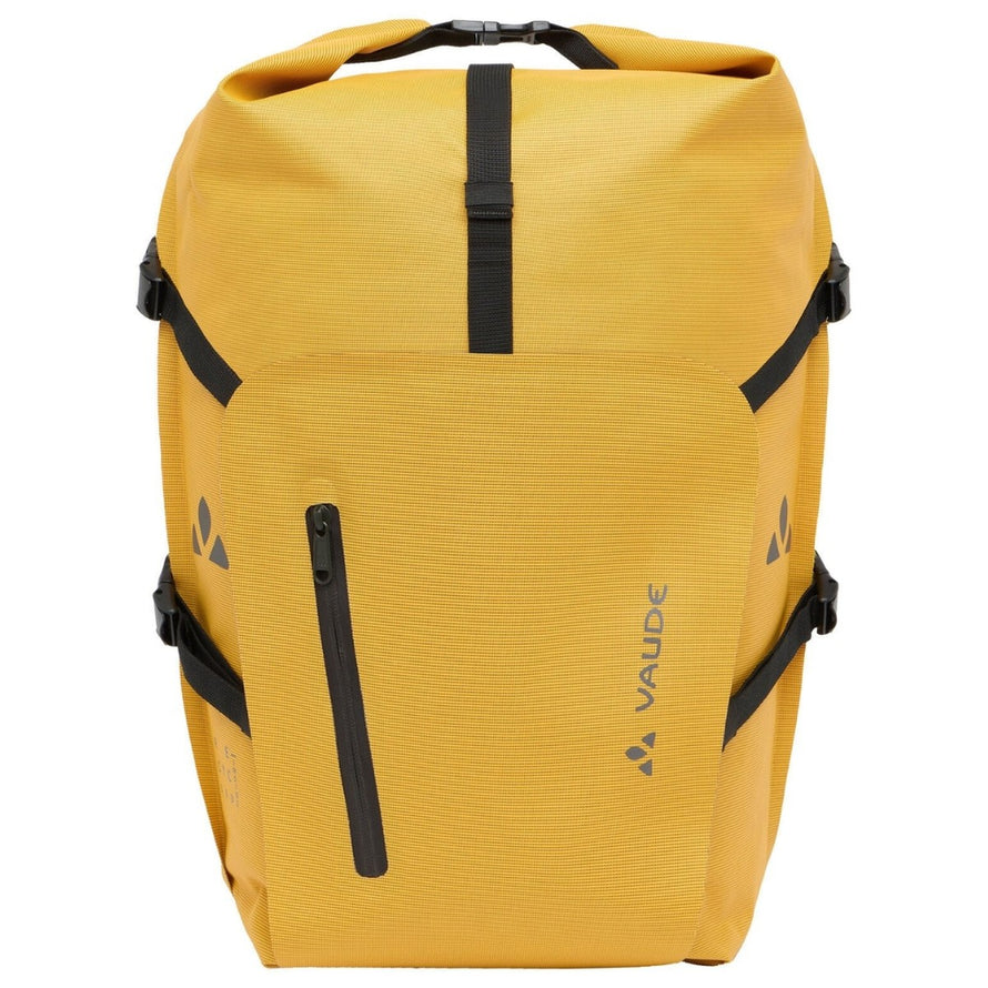 Sacoche de velo Vaude Free Cargo jaune, design moderne et resistant pour un transport velo fiable et securise