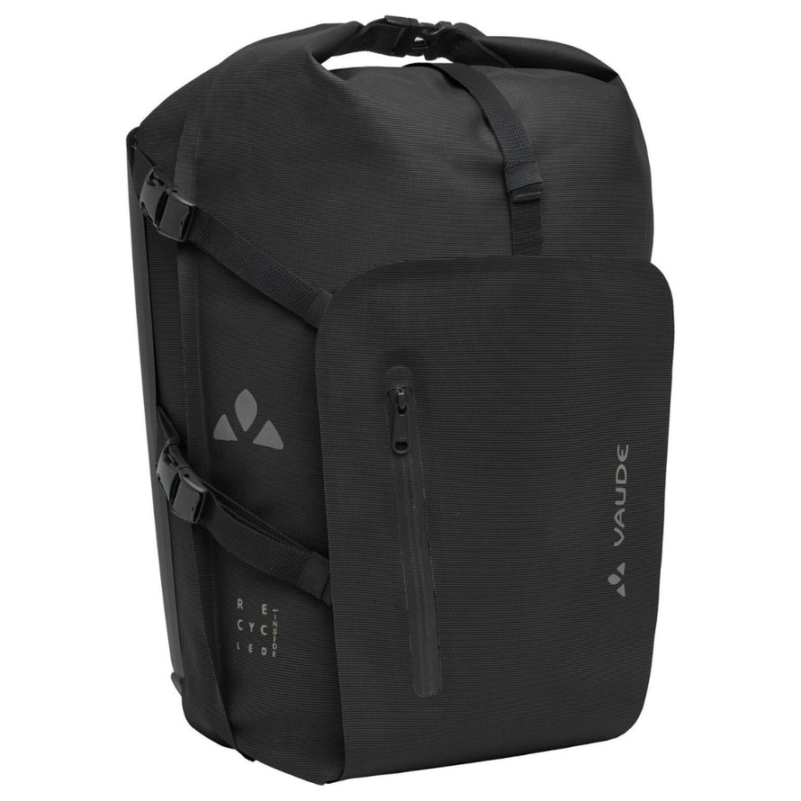 Sacoche de velo Vaude Free Cargo noire, etanche et durable pour un transport pratique et securise