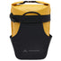 sacoche vélo urban cargo vaude 2 en 1 jaune vue de face