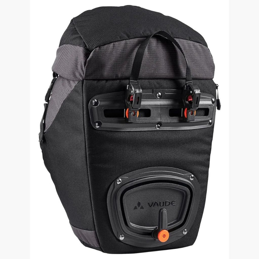 Sacoche cyclotourisme vélo sur porte bagage avant Vaude OnTour Front fixation