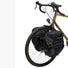 Sacoches cyclotourisme vélo sur porte bagage avant Vaude OnTour Front noir sur vélo