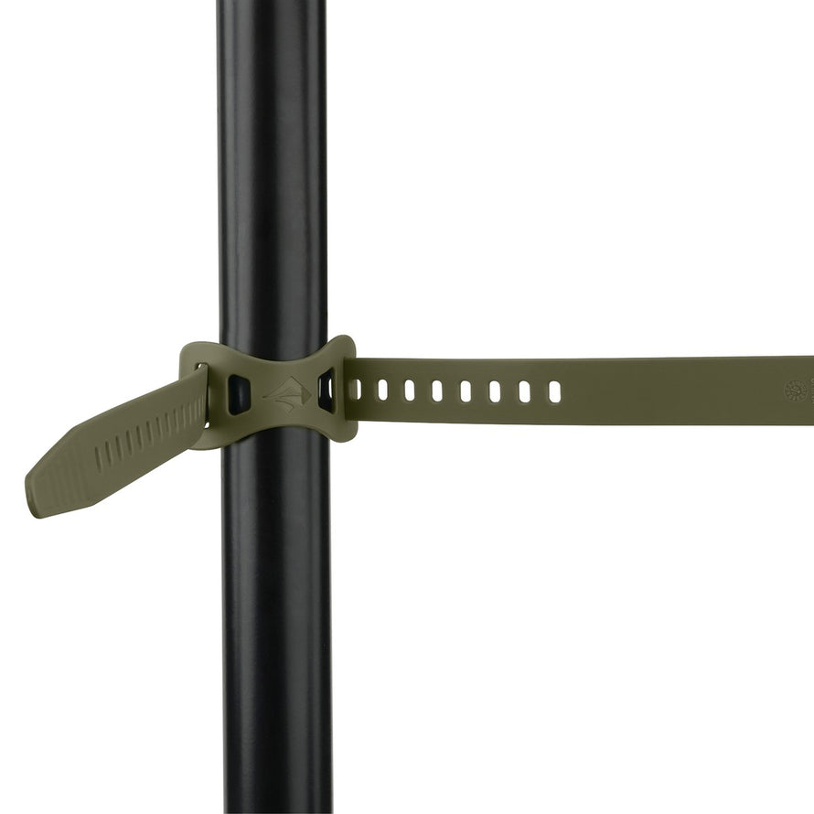 Sangle Strech Loc Sea To Summit olive pour fixation vélo robuste et ajustable
