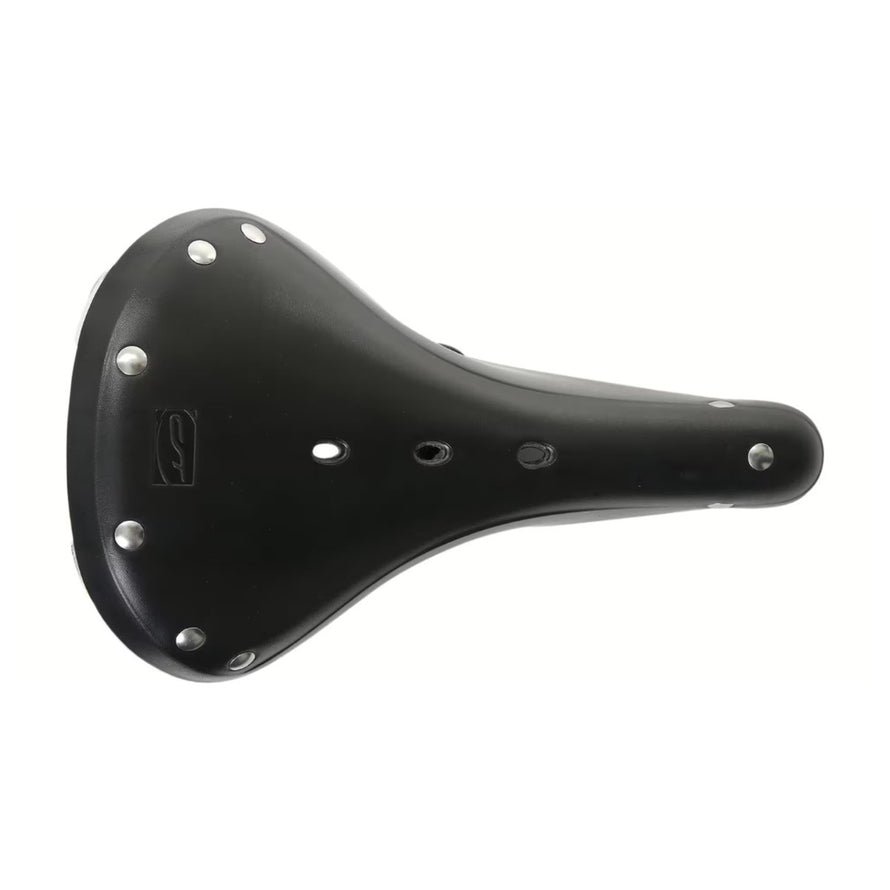 Selle cuir vintage Contec Classic Exclusiv Trekking 33, design retro et confort pour cyclistes amateurs de style