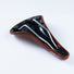 Selle vélo vintage couleur marron imitation cuir rails de selle
