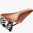 selle de vélo Brooks Flyer en cuir et avec suspensions honey