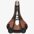 selle de vélo en cuir avec suspension avec canal central Flyer Carved Brooks antic brown