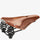 selle de vélo en cuir avec suspension et canal central Flyer Carved Brooks honey