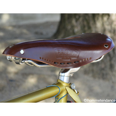 Selle vélo cuir Brooks B17 Carved brun pour homme - #4