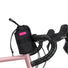 Sacoche de potence vélo Sidekick Swift Industries 1 L noire avec cordon rose, idéale pour accessoires et rangement vélo