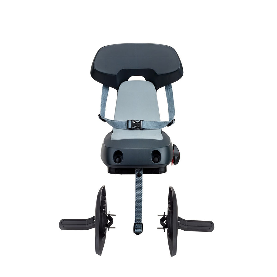 siege enfant guppy junior polisport avec harnais et cale pieds pour porte bagage arriere velo