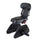 Siège enfant Guppy Junior noir avec cale pieds sur porte bagage arrière vélo par Polisport