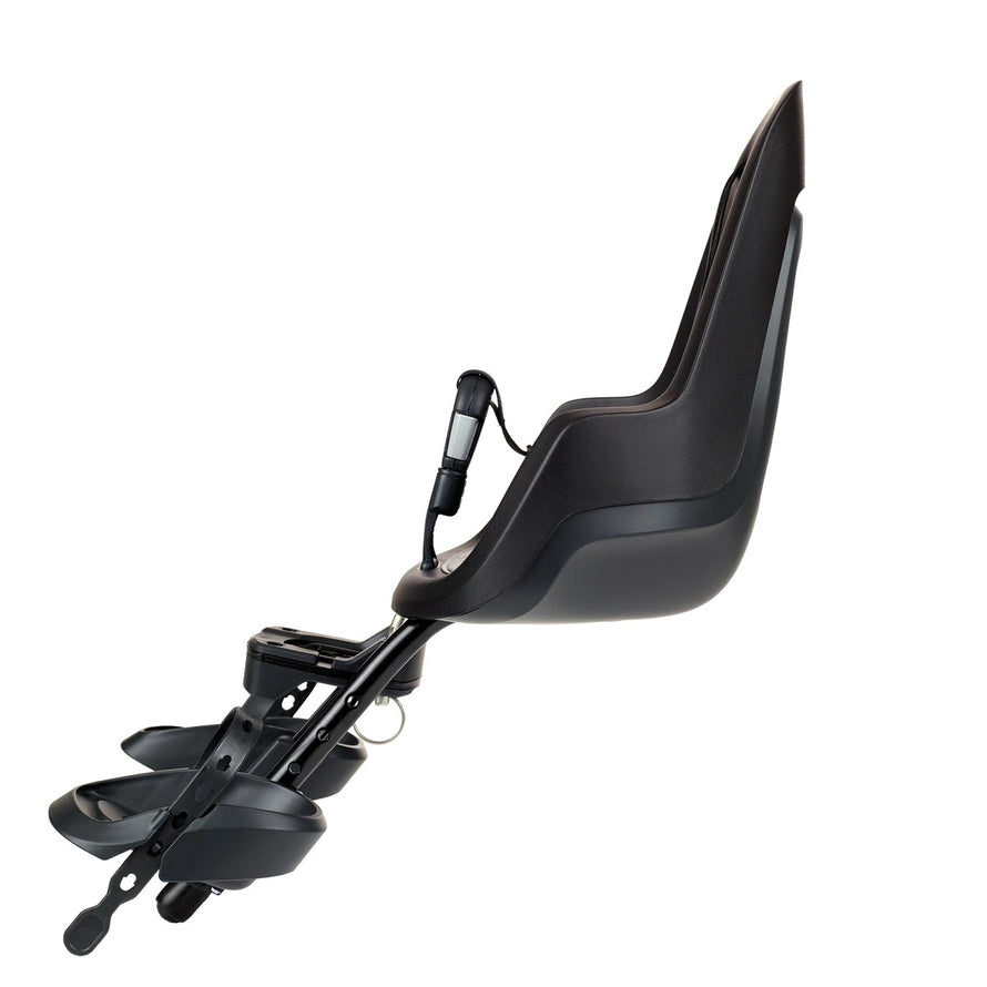 Siege velo avant Bobike GO Mini ICR noir avec systeme de fixation rapide pour enfants jusqu a 15 kg