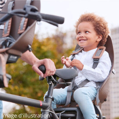 Siège vélo enfant arrière sur porte-bagages Urban Iki marron - #4