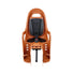 Siege velo enfant Polisport Groovy MIK-HD 9 mois a 6 ans couleur terre cuite avec harnais et repose-pieds ajustables
