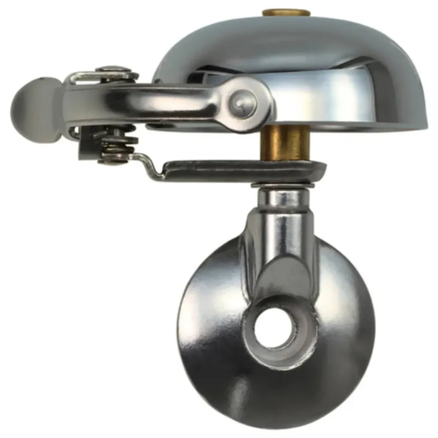 Sonnette de vélo mini Suzu Crane fixation bouchon de jeu de direction finition chrome plated