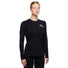 T-shirt vélo femme Vaude Monviso II en laine mérinos certifiée, coupe féminine, textile fin et respirant.