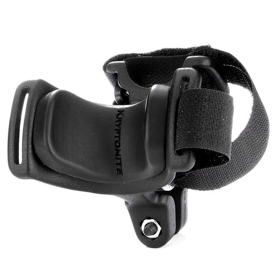 Support fixation U noir avec sangle pour guidon de vélo Kryptonite Transit H-bar, installation facile et maintien fiable